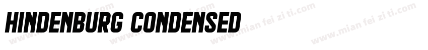 Hindenburg Condensed字体转换